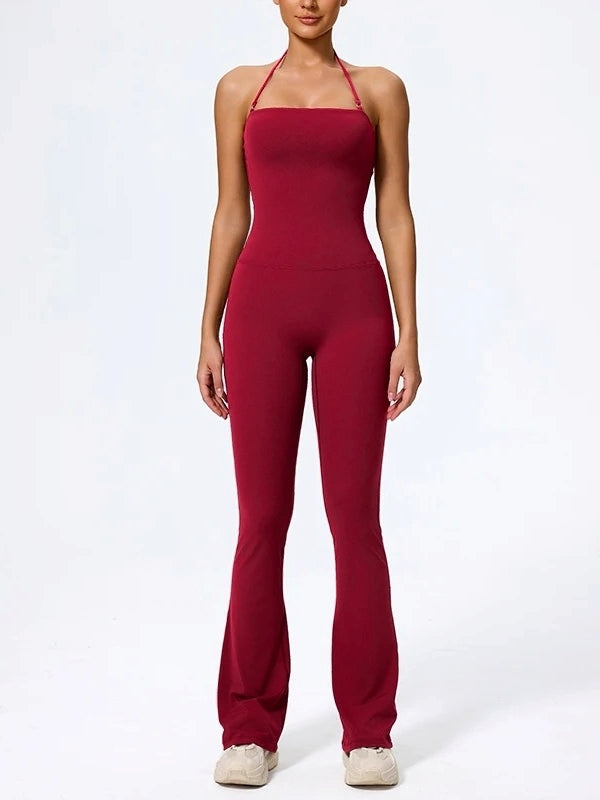 Combinaison Sport Femme  Évasé Sculptant bordeaux