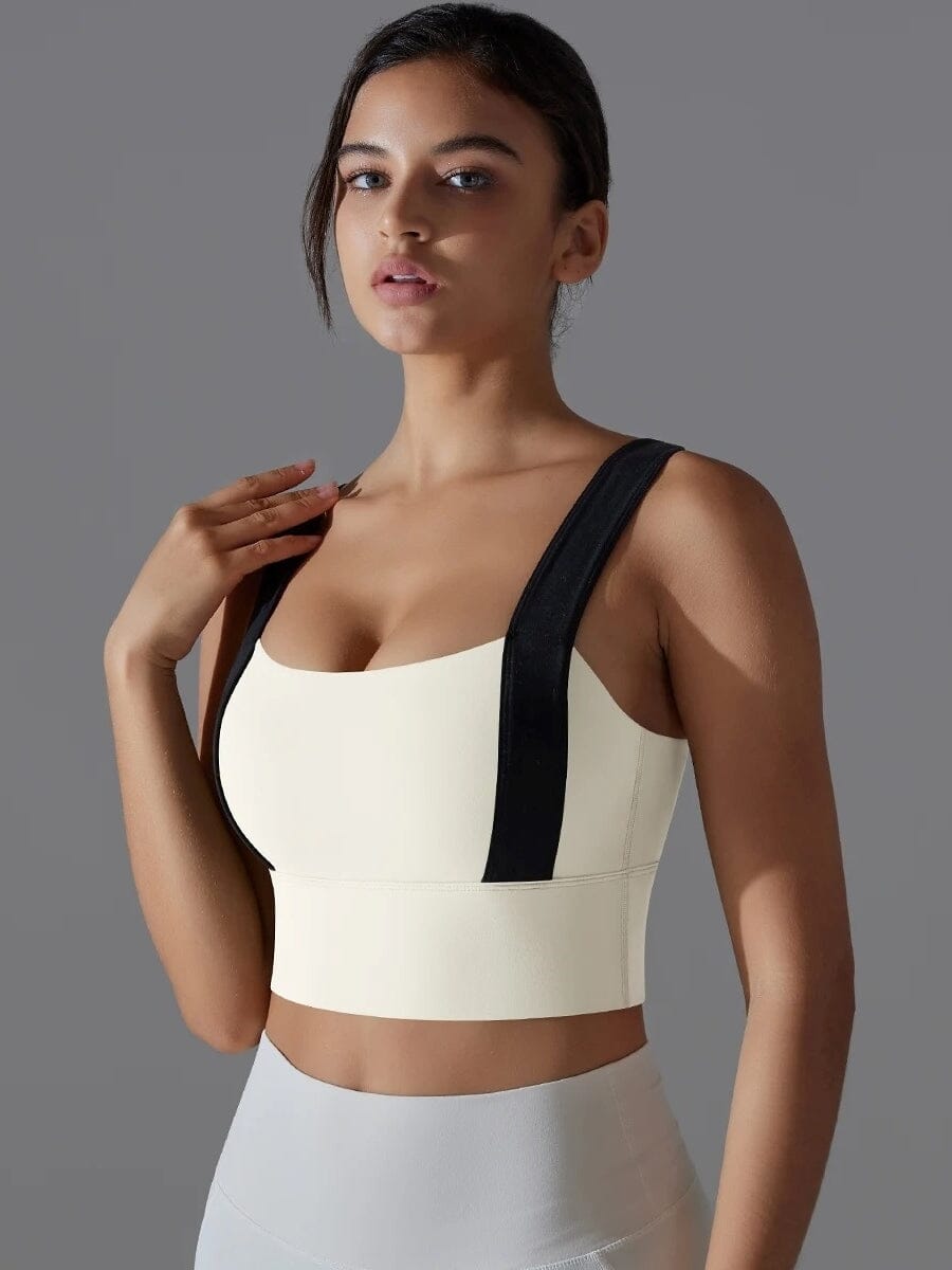 Brassière de Sport Luxe Bicolore