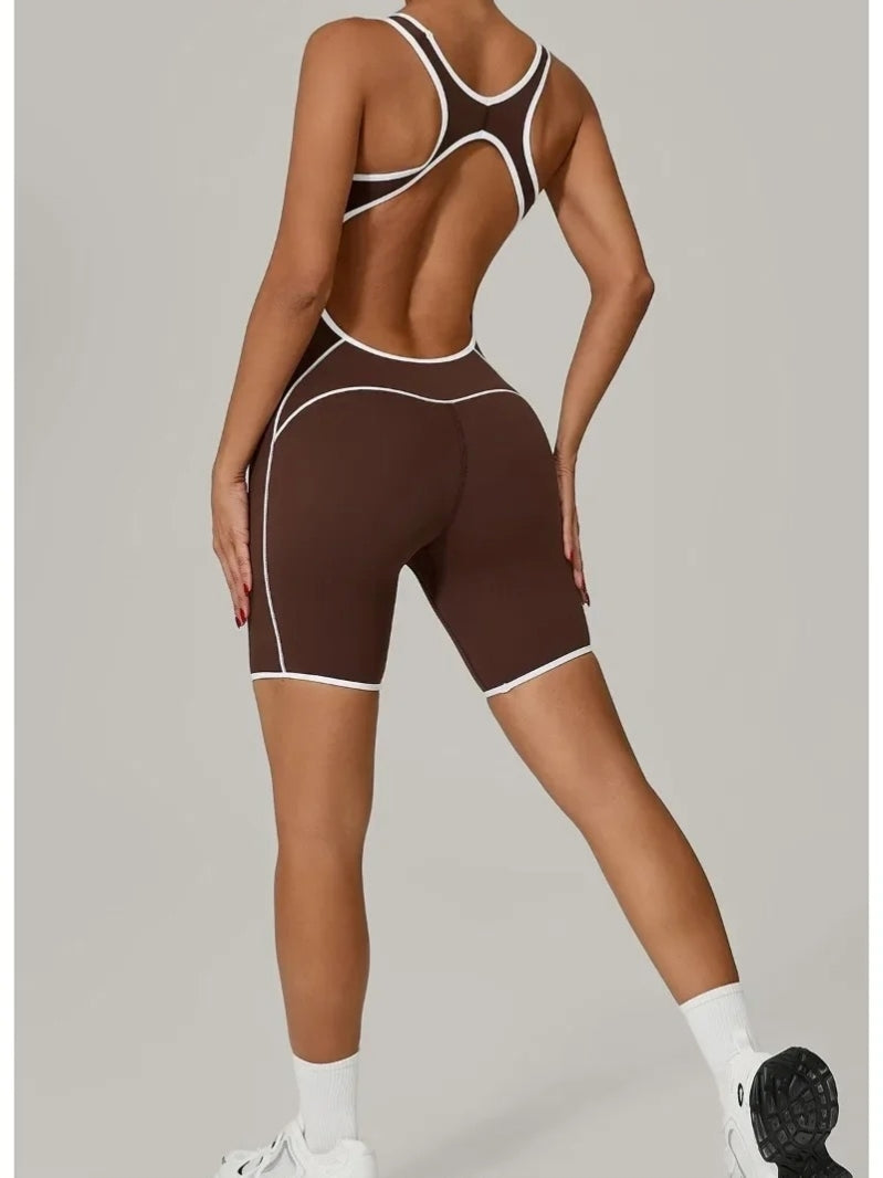 Combinaison sport mi-cuisse pour femme active