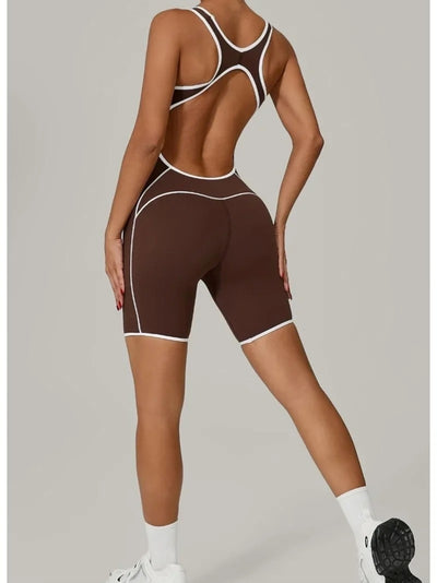 Combinaison sport mi-cuisse pour femme active