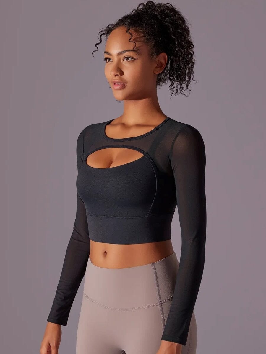 Crop Top Sport Maille Manches Longues Ultime Legging 