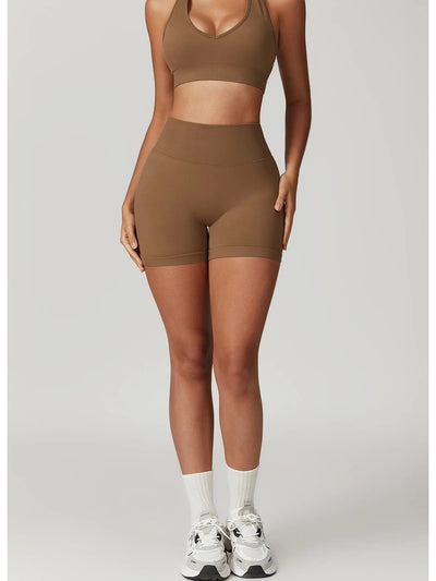 Shorts deportivos extra push up ajustados