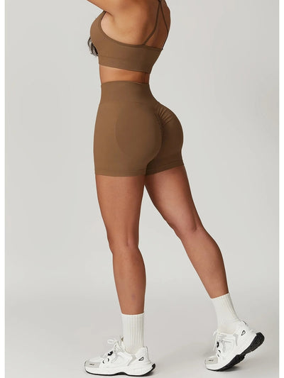 Shorts deportivos extra push up ajustados