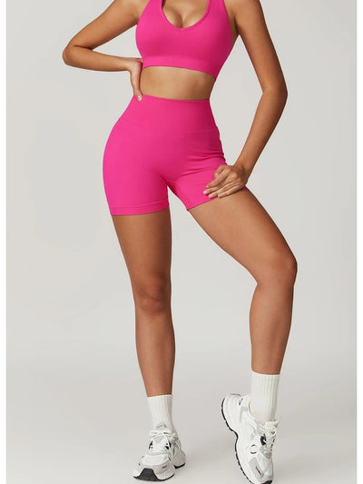 Shorts deportivos extra push up ajustados