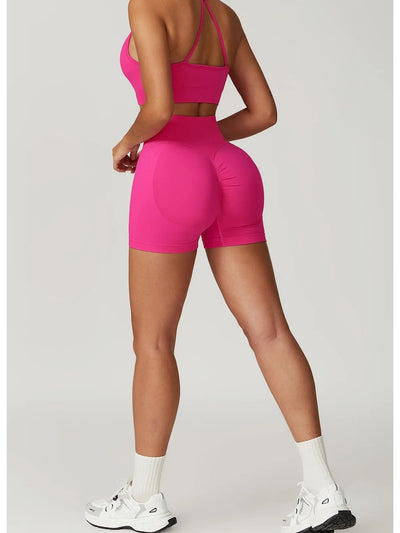 Shorts deportivos extra push up ajustados