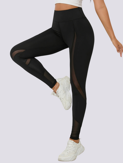 Black Mesh Leggings