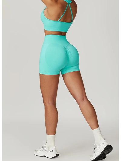 Shorts deportivos extra push up ajustados