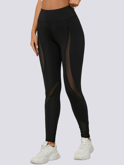 Black Mesh Leggings
