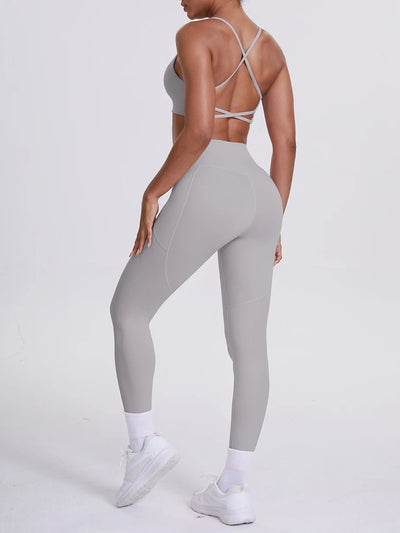 Ensemble Sport Sculptant Gris clair