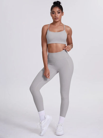 Ensemble Sport Sculptant Gris clair