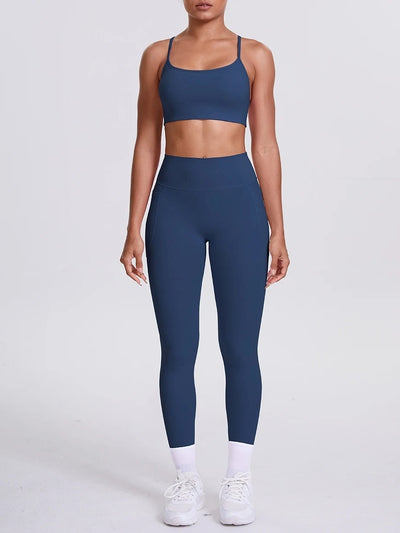 Ensemble Sport Sculptant Bleu
