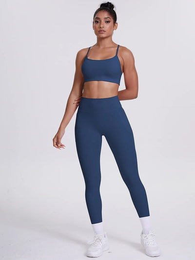 Ensemble Sport Sculptant Bleu