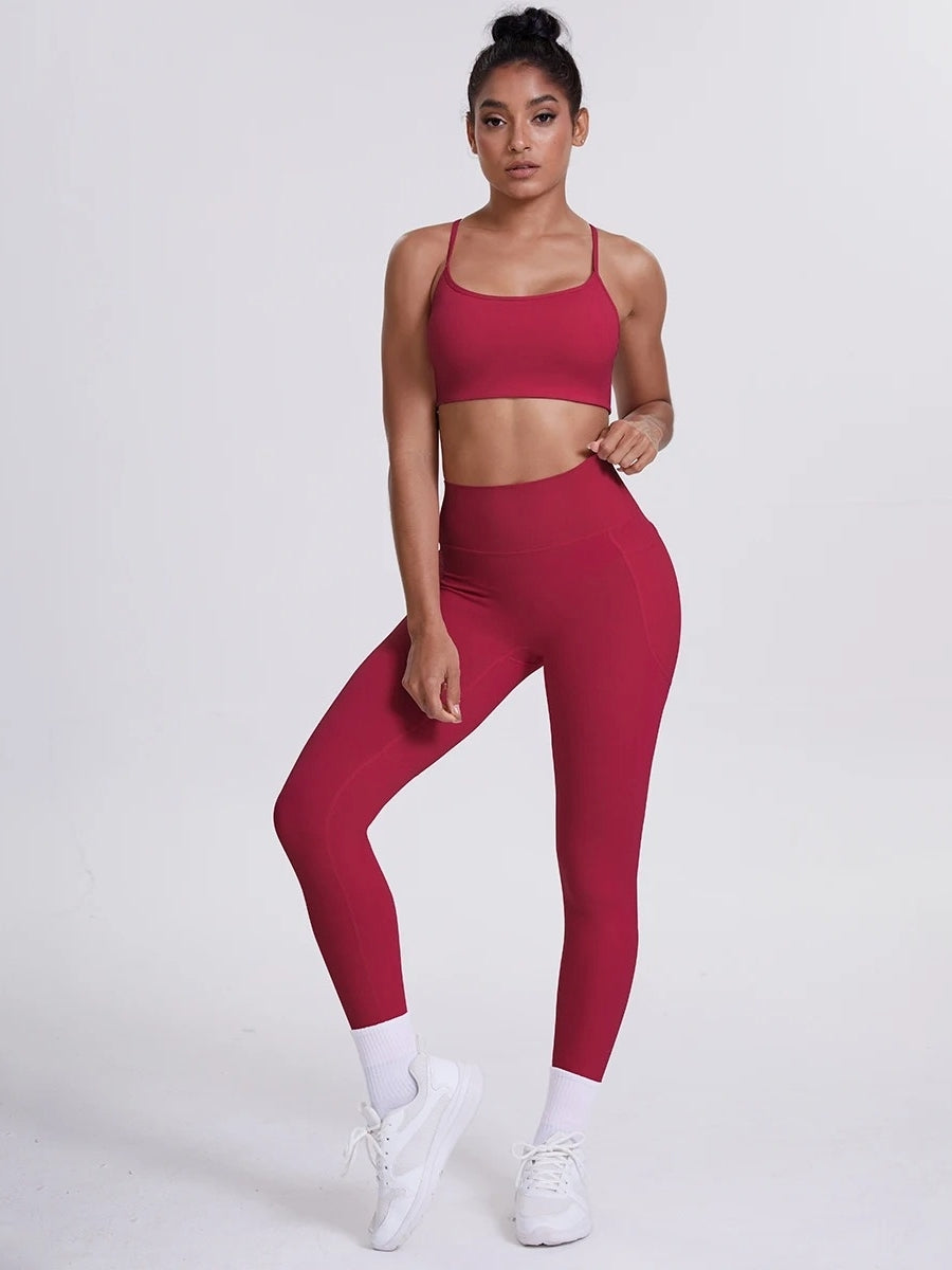 Ensemble Sport Sculptant Rouge