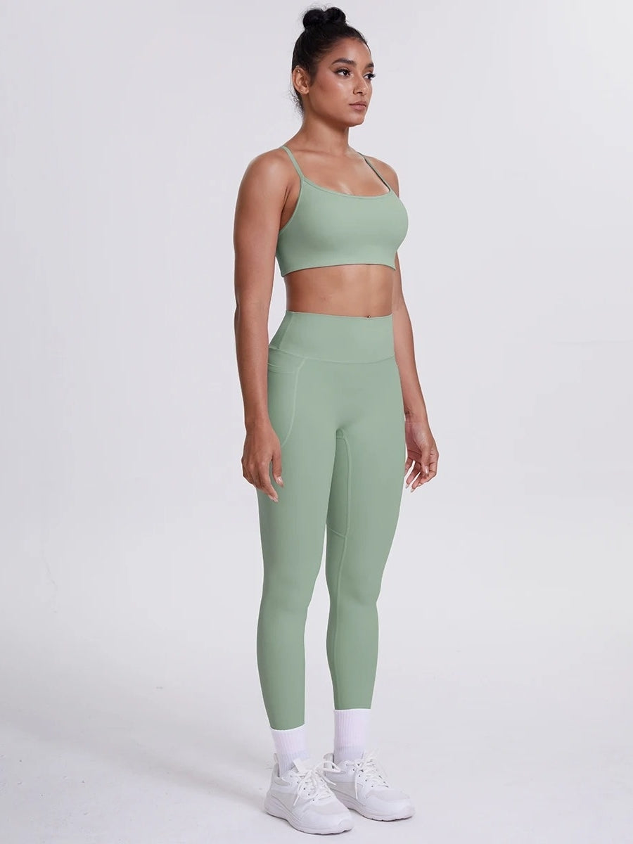 Ensemble Sport Sculptant Vert