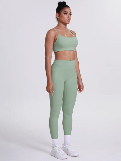 Ensemble Sport Sculptant Vert