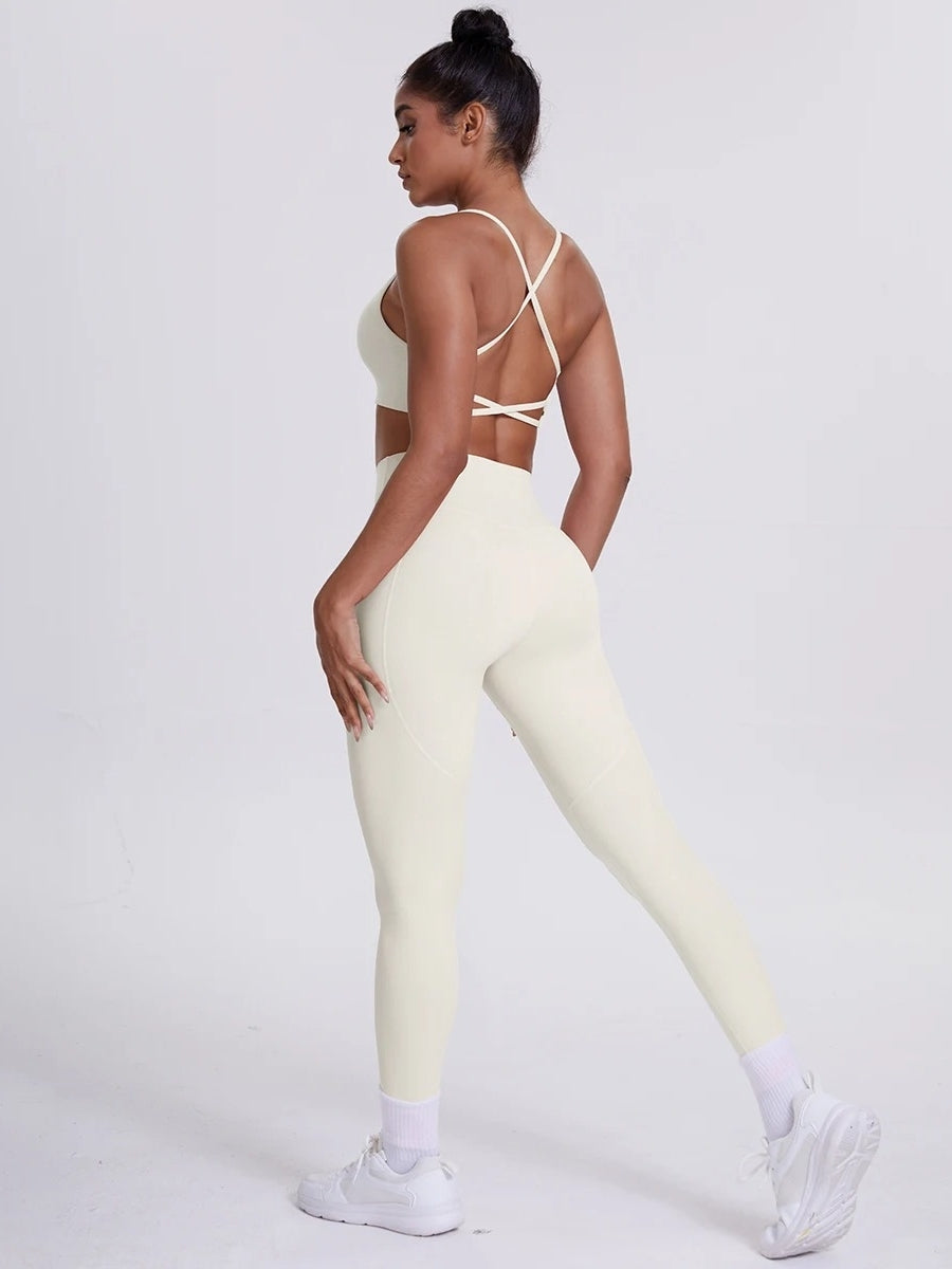Ensemble Sport Sculptant Ivoire