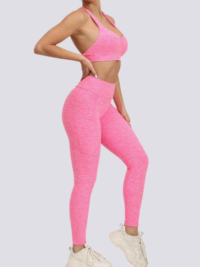 Ensemble Sport Dos Nu Extra Push Up Ensemble Sport Ultime Legging S Rose 