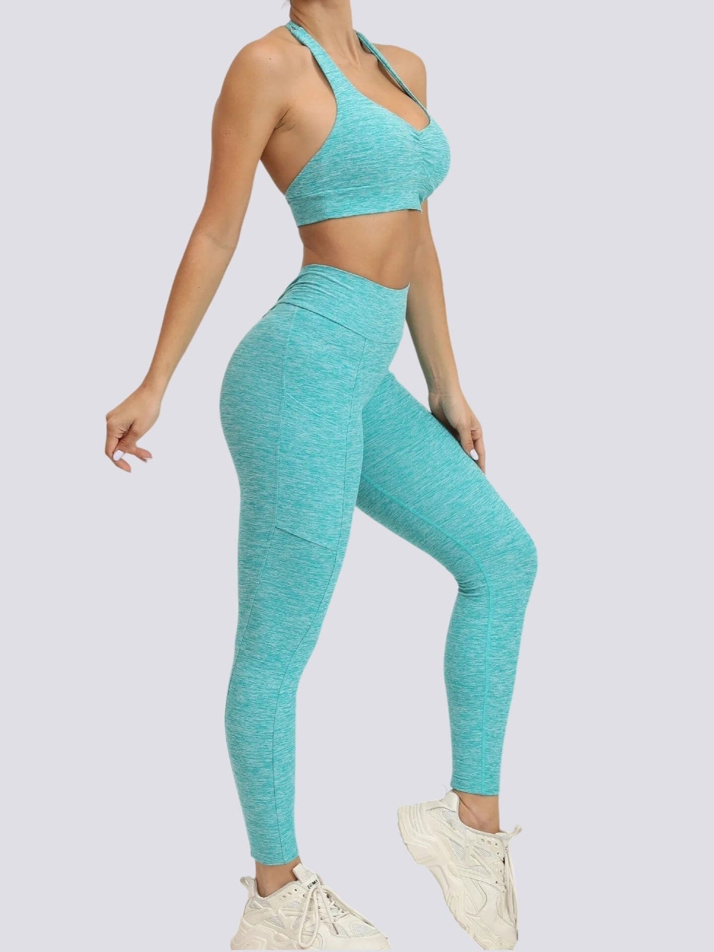 Ensemble Sport Dos Nu Extra Push Up Ensemble Sport Ultime Legging S Turquoise 