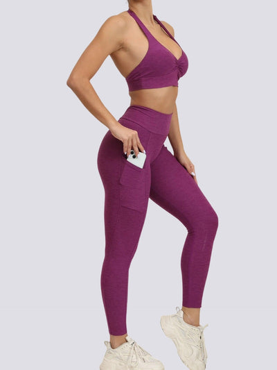 Ensemble Sport Dos Nu Extra Push Up Ensemble Sport Ultime Legging S Violet 