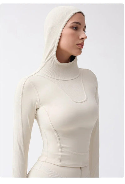 Haut de Sport Compression Technique Veste Ultime Legging Ivoire S 