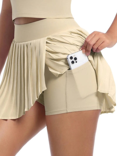 Jupe Sport 2 En 1 - Suprem Shorts Ultime Legging S (36) Beige 
