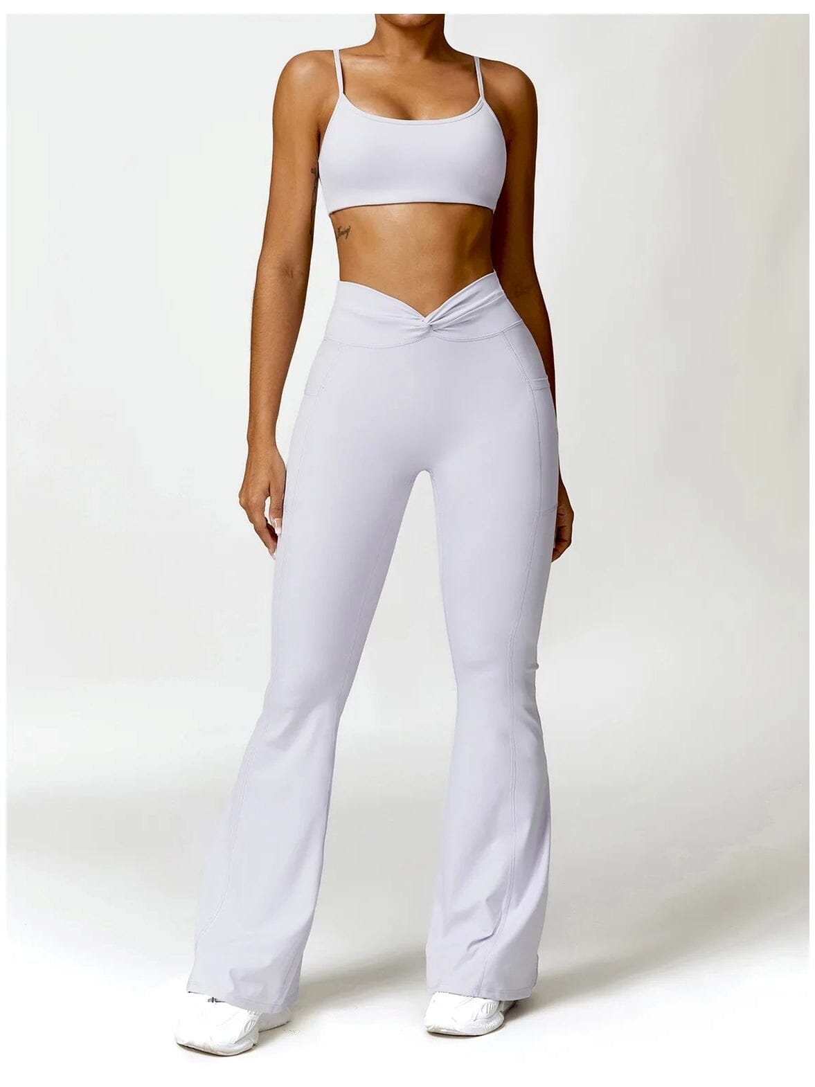 Legging Evasé Ceinture Plissée - Tendance 2024 Leggings Ultime Legging 