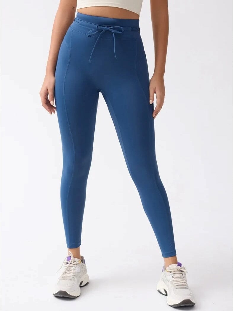 Legging Extensible Fitness Taille Haute Leggings Ultime Legging S Bleu 