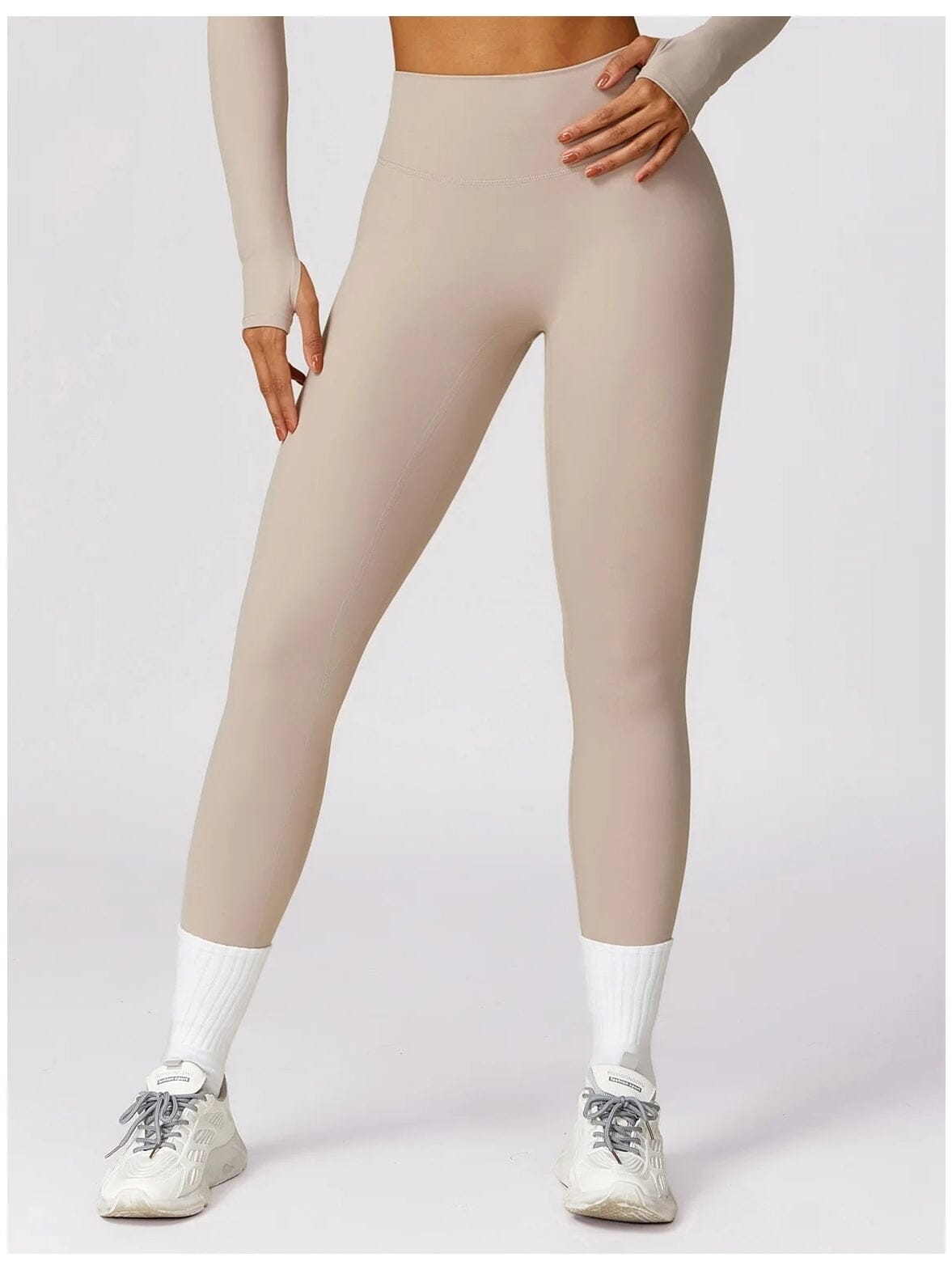 Legging Push Up Taille Haute Sans Couture - BodySculpt Leggings Ultime Legging S Beige 