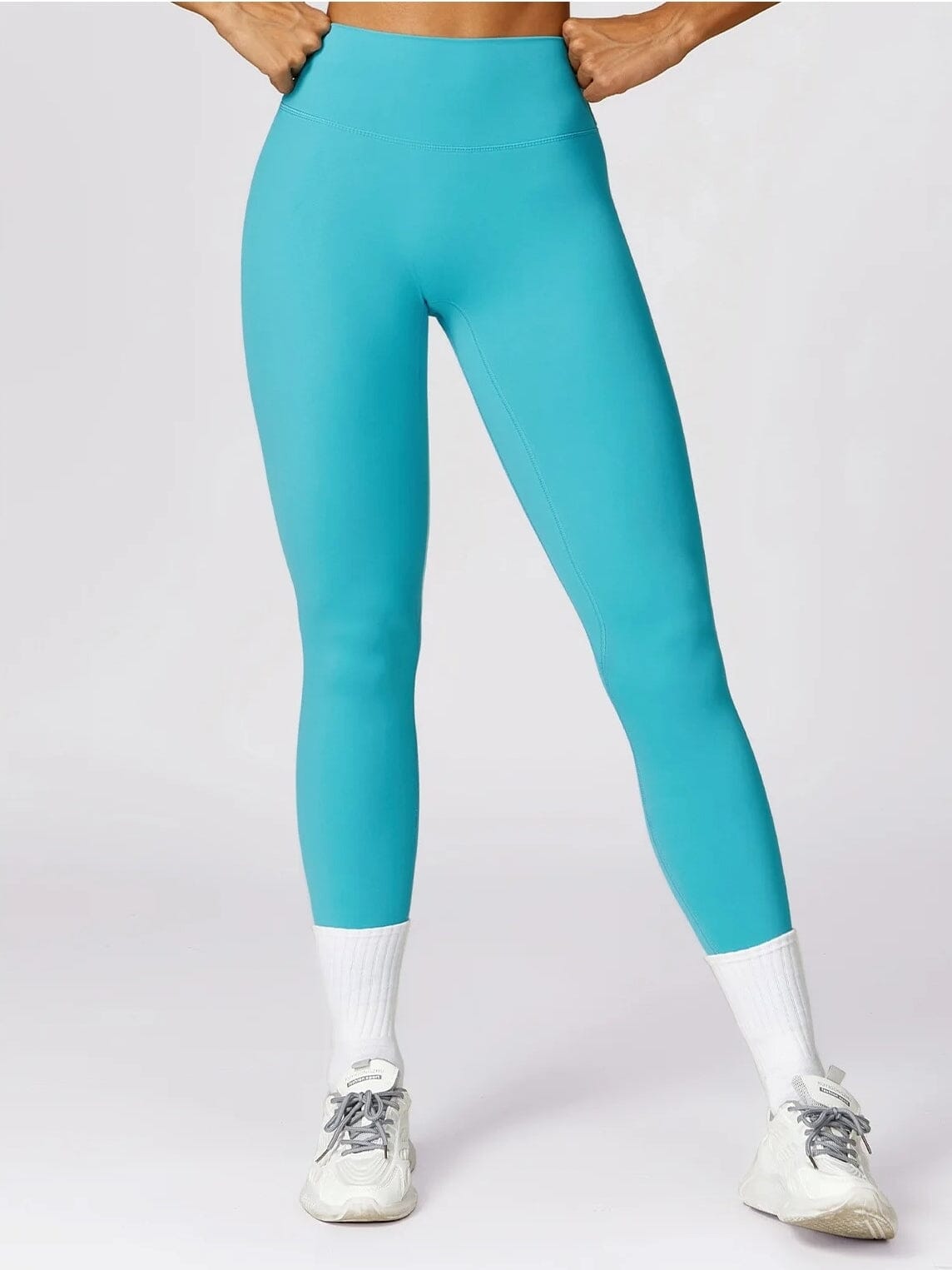 Legging Push Up Taille Haute Sans Couture - BodySculpt Leggings Ultime Legging S Bleu ciel 