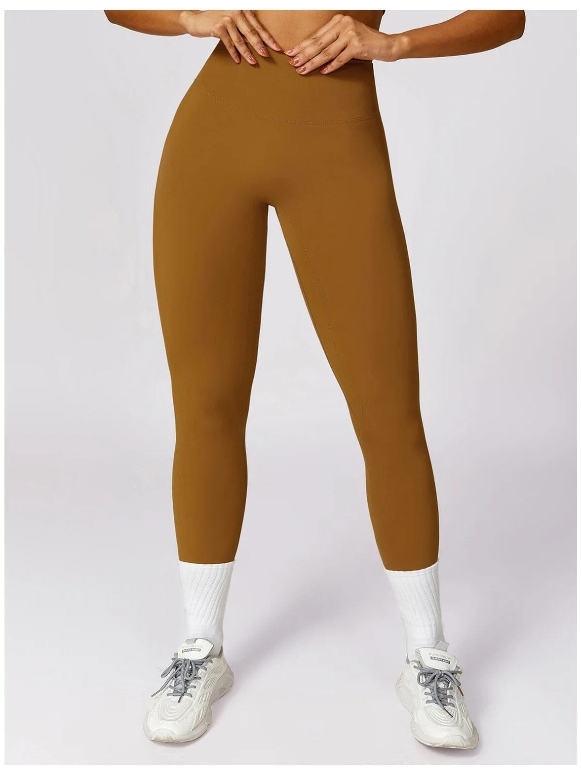 Legging Push Up Taille Haute Sans Couture - BodySculpt Leggings Ultime Legging S Marron 