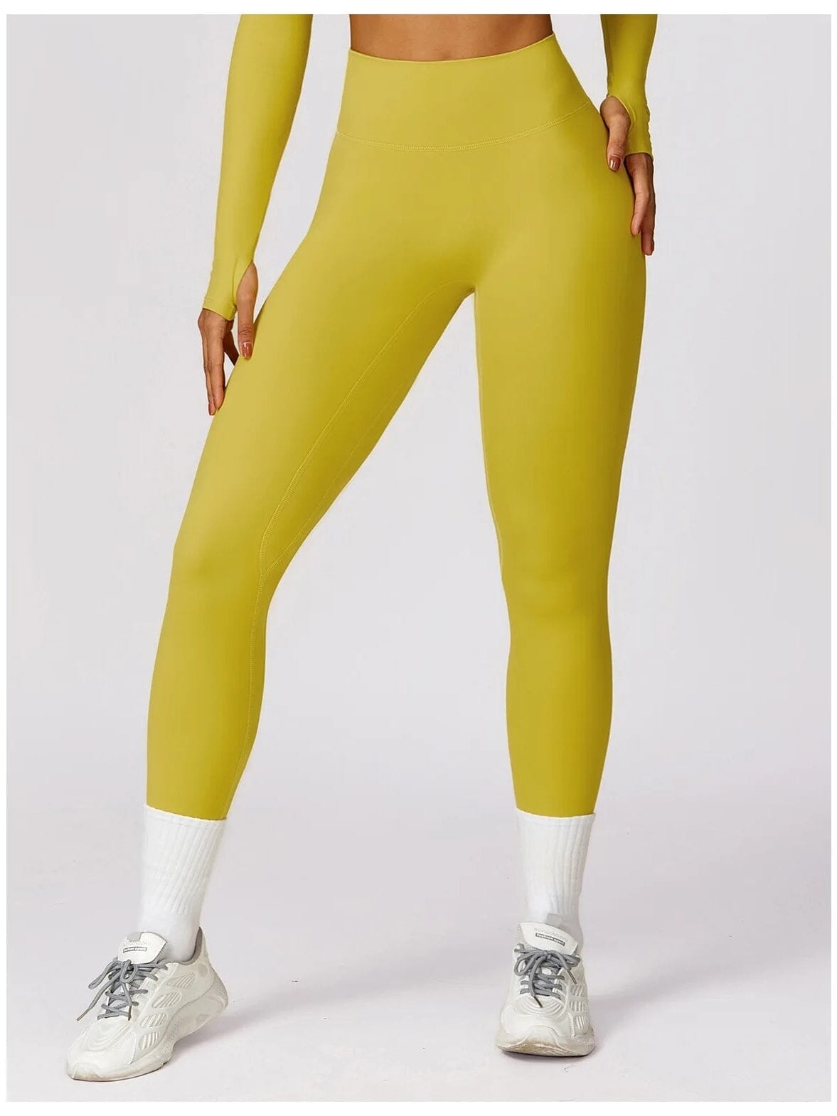 Legging Push Up Taille Haute Sans Couture - BodySculpt Leggings Ultime Legging S Moutarde 