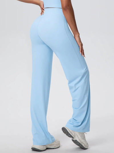 Legging Sport Evasé - Sculptant et Taille Haute Bleu ciel