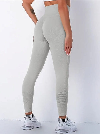 Legging Sport Gainant Push Up - BodySculpt Leggings Ultime Legging : Legging Femme | Vêtements de Sport S Gris clair 