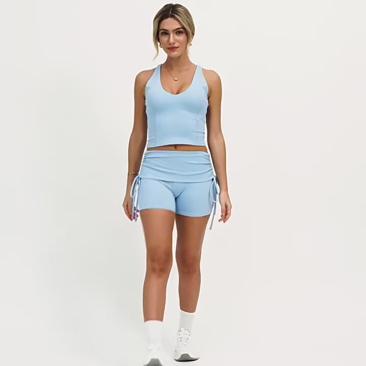 short de sport pour le fitness taille haute sculptant