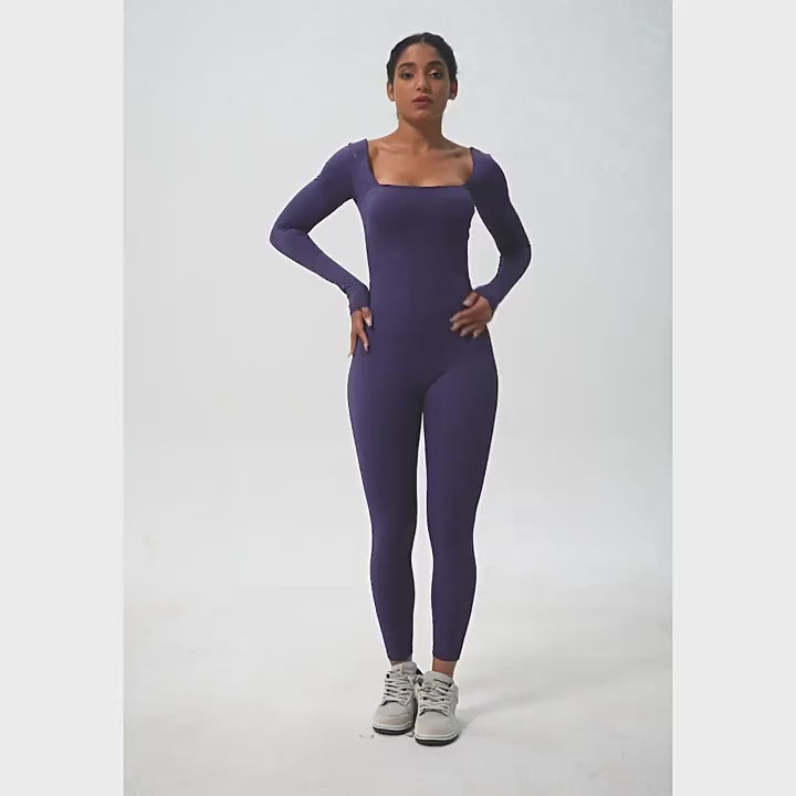 Combinaison Yoga Manches Longues