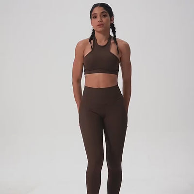 Legging Long Côtelé Push Up Sport