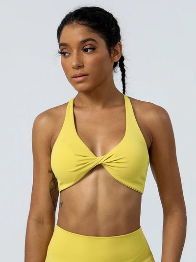 Soutien-Gorge Sport Croisé Soutien-gorge sport Ultime Legging S Jaune 