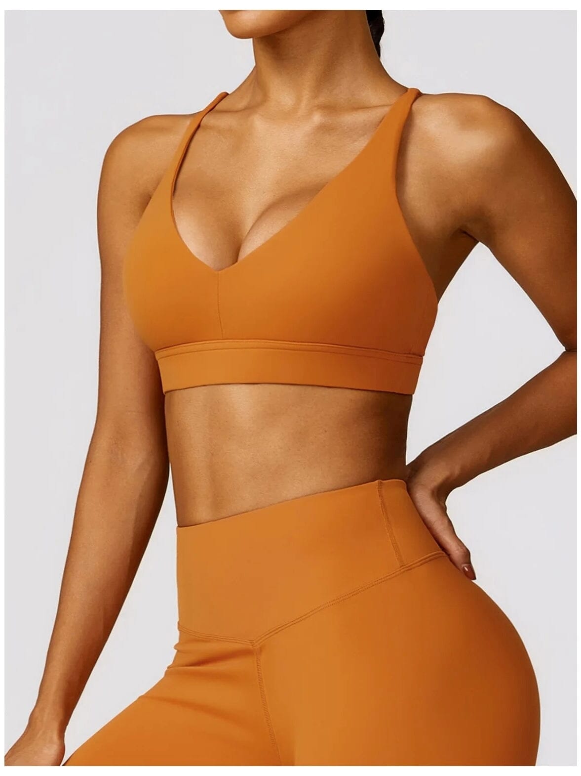 Soutien-Gorge Sport Fort Maintien - PowerLiftGirl Soutien-gorge sport Ultime Legging S Orange 