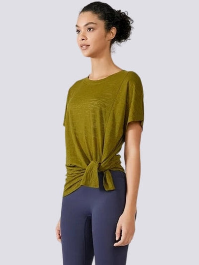 T-Shirt Sport Long T-Shirt Ultime Legging S/M Olive 