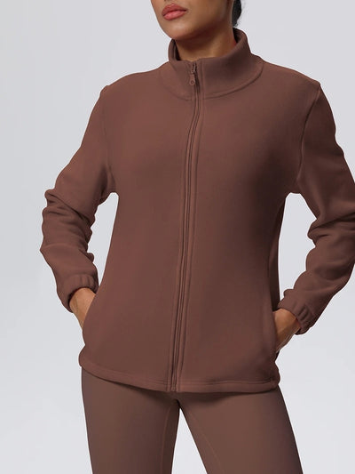 Veste Sport Chaude Femme  Hiver - Marron