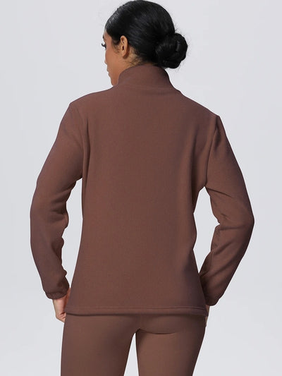 Veste Sport Chaude Femme  Hiver - Marron