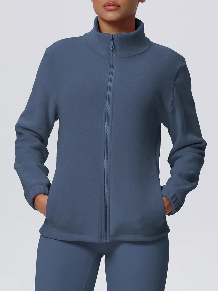 Veste Sport Chaude Femme  Hiver - Bleu
