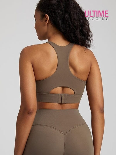 Brassière Sport Agrafes - Ultime-Legging Brassière Ultime Legging S Marron 