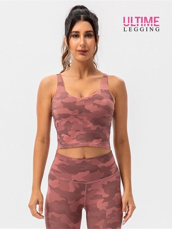 Brassière Sport Camouflage - Ultime-Legging Brassière Ultime Legging S Rose 