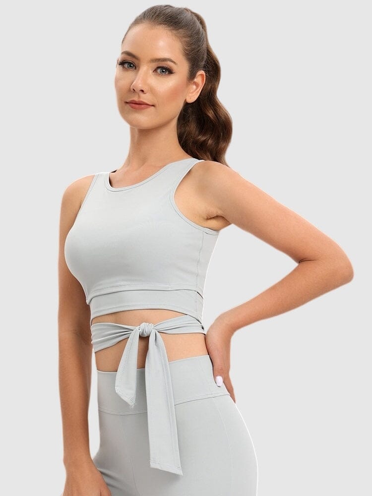 Brassière Sport Croisée Devant Brassière Ultime Legging S Gris 