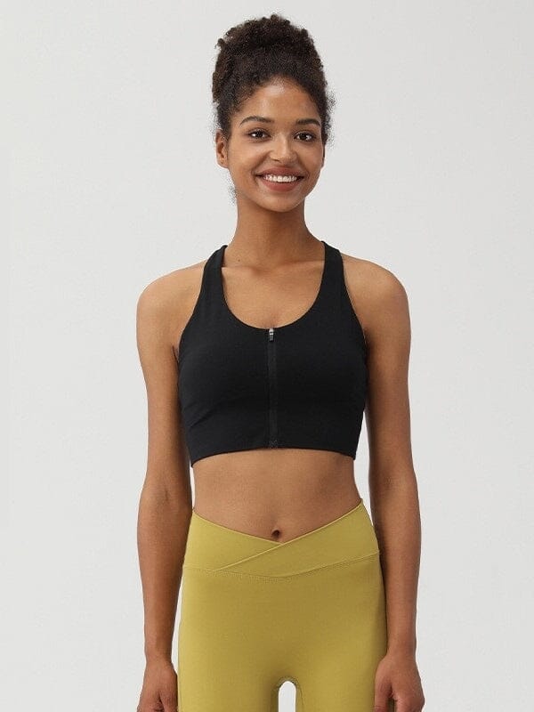 Brassière Sport Fermeture Devant Brassière Ultime Legging S Noir 