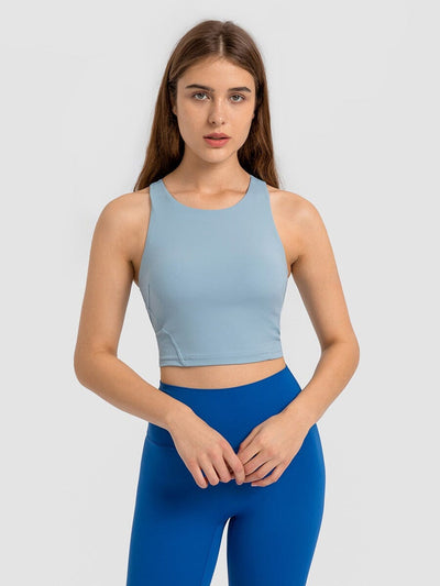 Brassière Sport Fort Maintien Brassière Ultime Legging : Legging Femme | Vêtements de Sport XS Bleu 