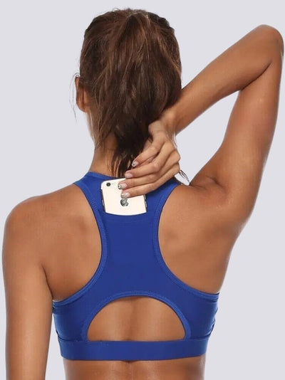 Brassière Sport Poche Brassière Ultime Legging S Bleu 