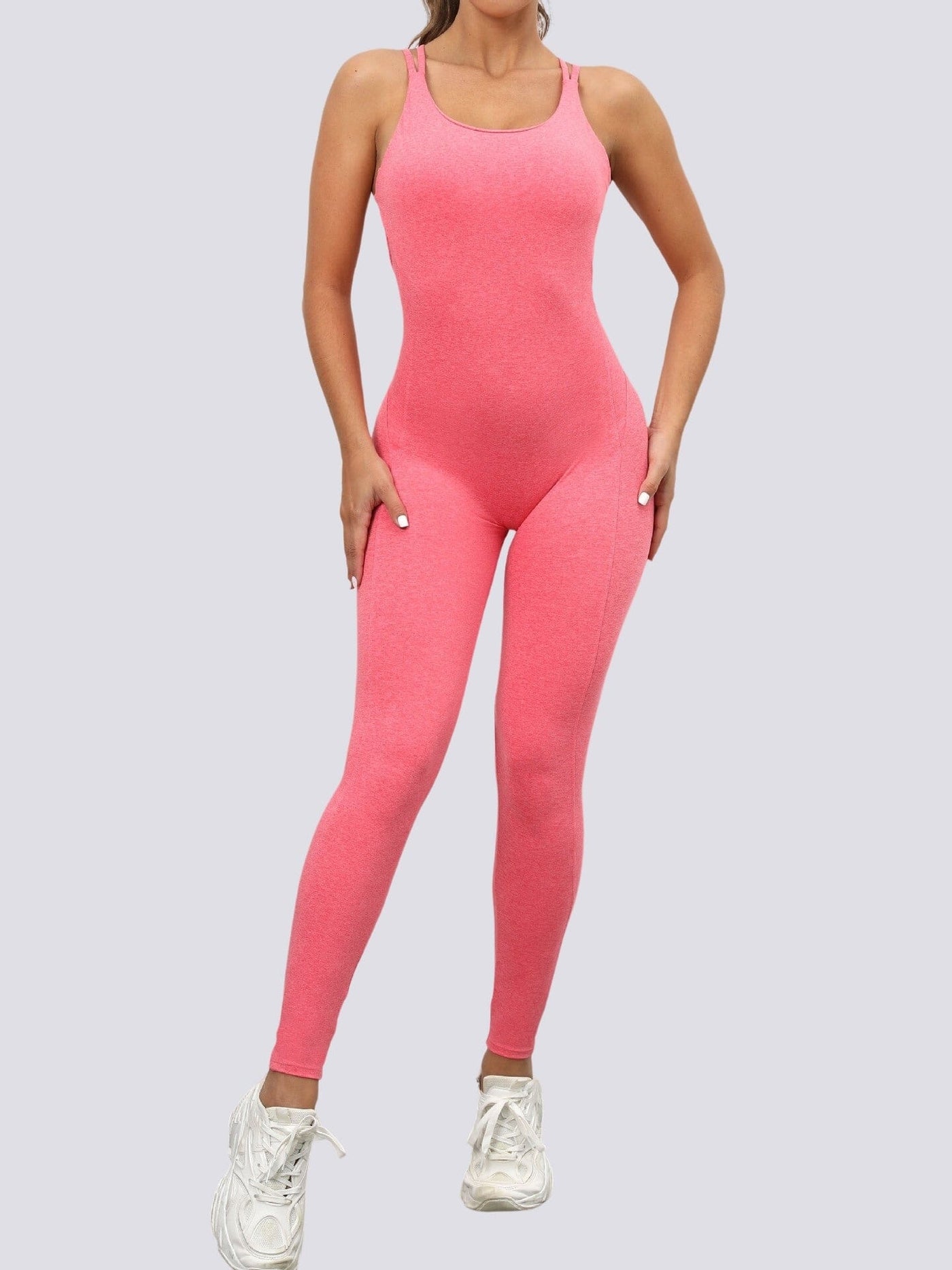 Combinaison Fines Bretelles Sport Combinaison sport Ultime Legging S Rose clair 