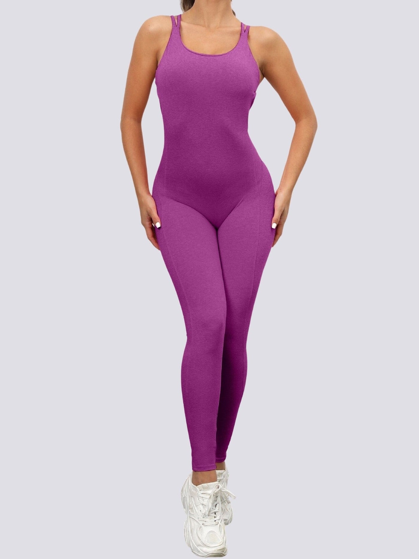 Combinaison Fines Bretelles Sport Combinaison sport Ultime Legging S Violet 